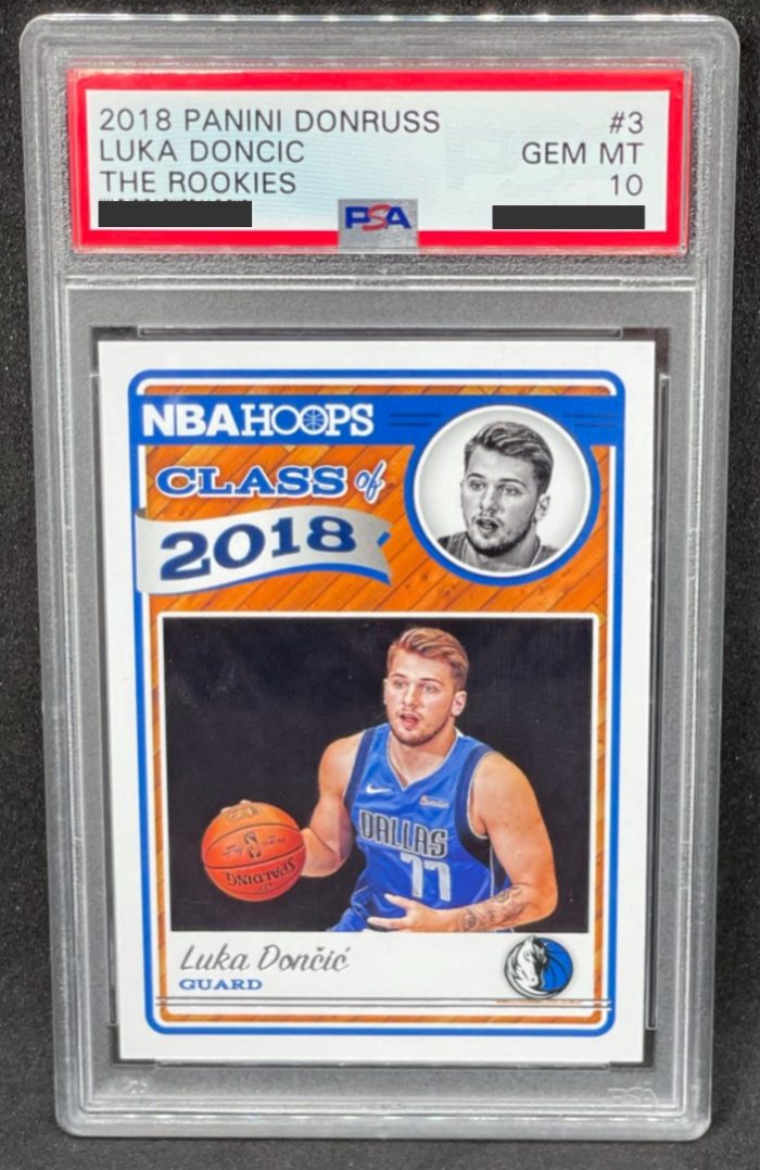 2018 Luka Doncic –NBA Hoops Class of 2018 Rookies – PSA 10 ERROR CARD!