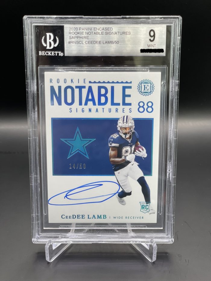 2020 CeeDee Lamb - Panini Encased 14/50