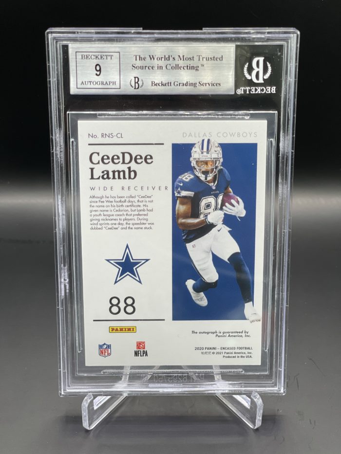 2020 CeeDee Lamb - Panini Encased 14/50 - Image 2